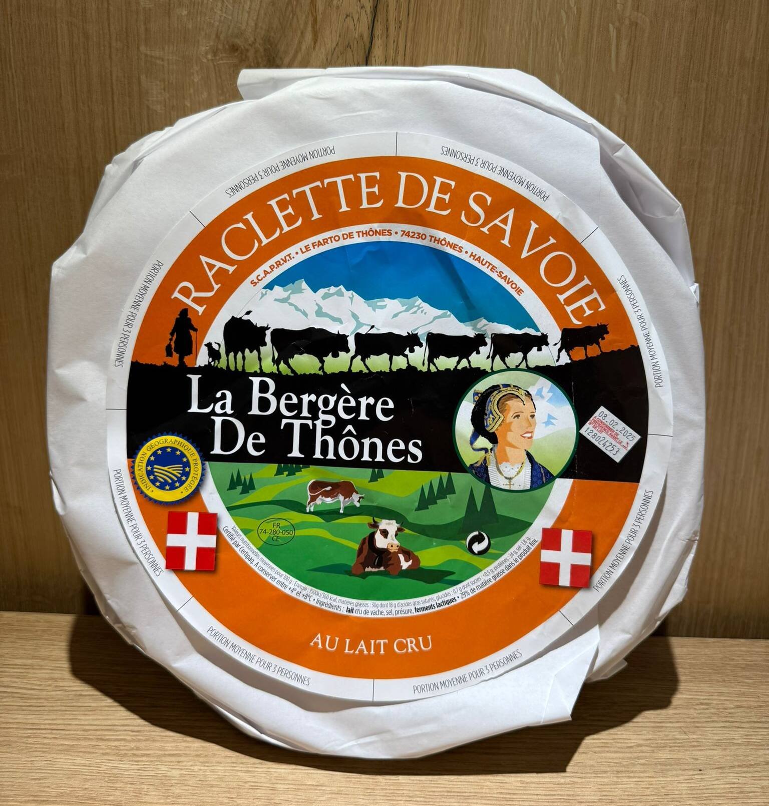 Raclette De Savoie Lait Cru